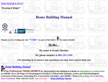 Tablet Screenshot of homebuildingmanual.com